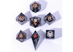 "Always Watching" Sharp Resin Dice - SPHERE OF MANY EYES YELLOW